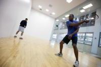 Students Play Racquet Ball